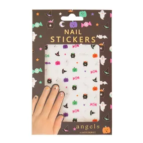 Accessorize London Girl's Black Halloween Nail Stickers