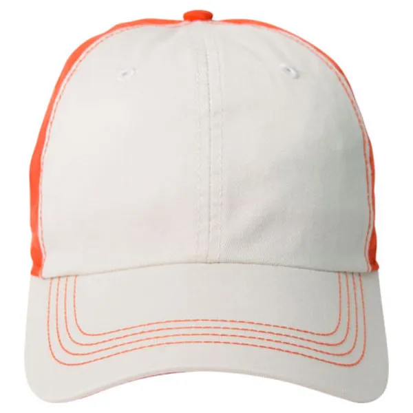 AHEAD Chalk/Orange Collegiate Washed 2-Tone Cap