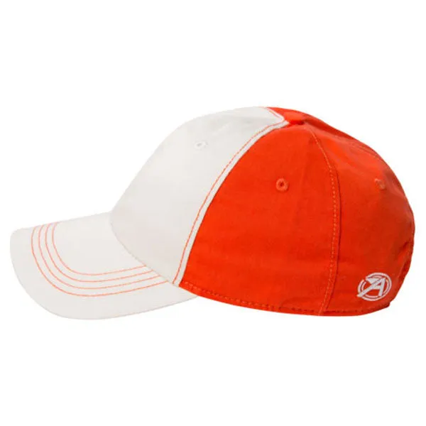 AHEAD Chalk/Orange Collegiate Washed 2-Tone Cap