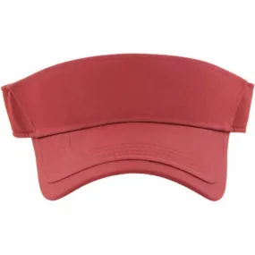 AHEAD Textured Crimson/Crimson Poly Golf Visor