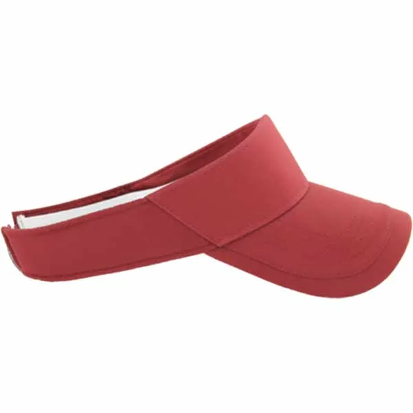 AHEAD Textured Crimson/Crimson Poly Golf Visor