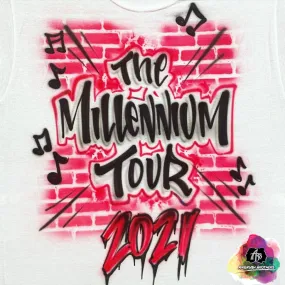 Airbrush Millennium Tour With Bricks Shirt Design