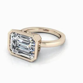 Alicia No. 2 Emerald Cut Lab Grown Diamond Engagement Ring