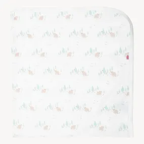 babe in the woods organic cotton baby blanket