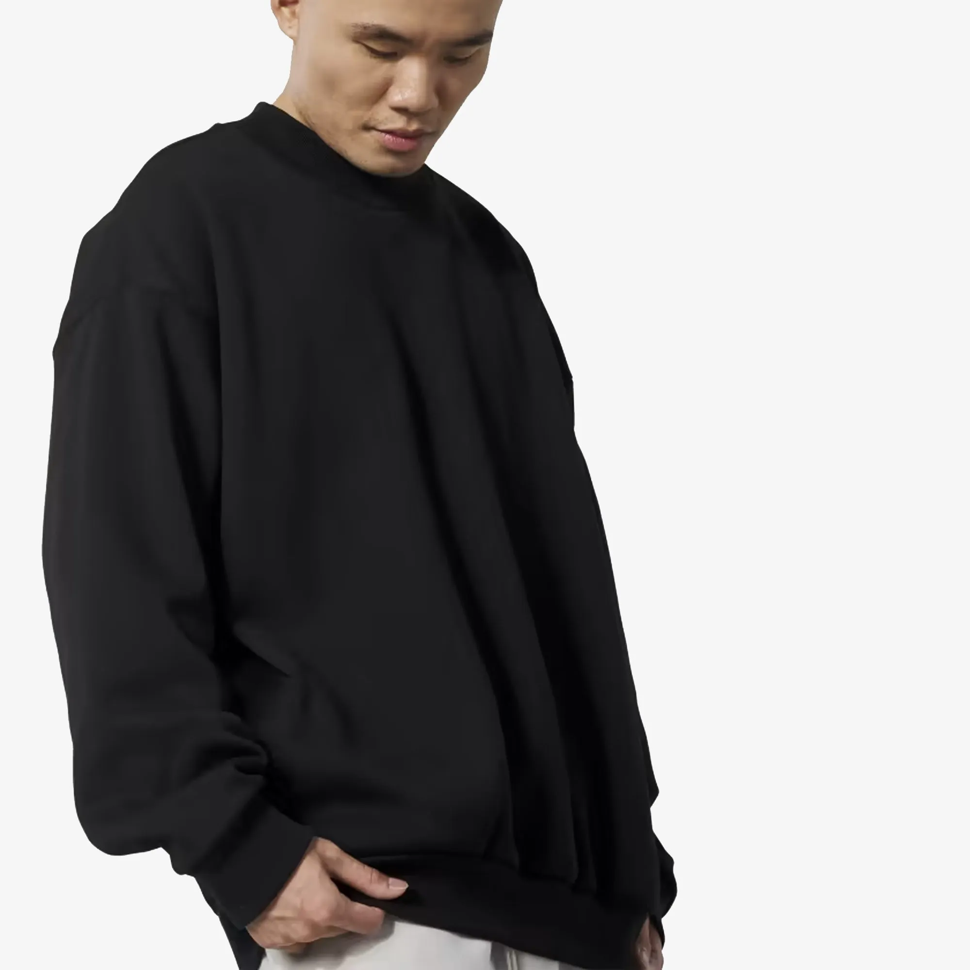 BASKETBALL 001 CREW NECK SWEAT 'BLACK'