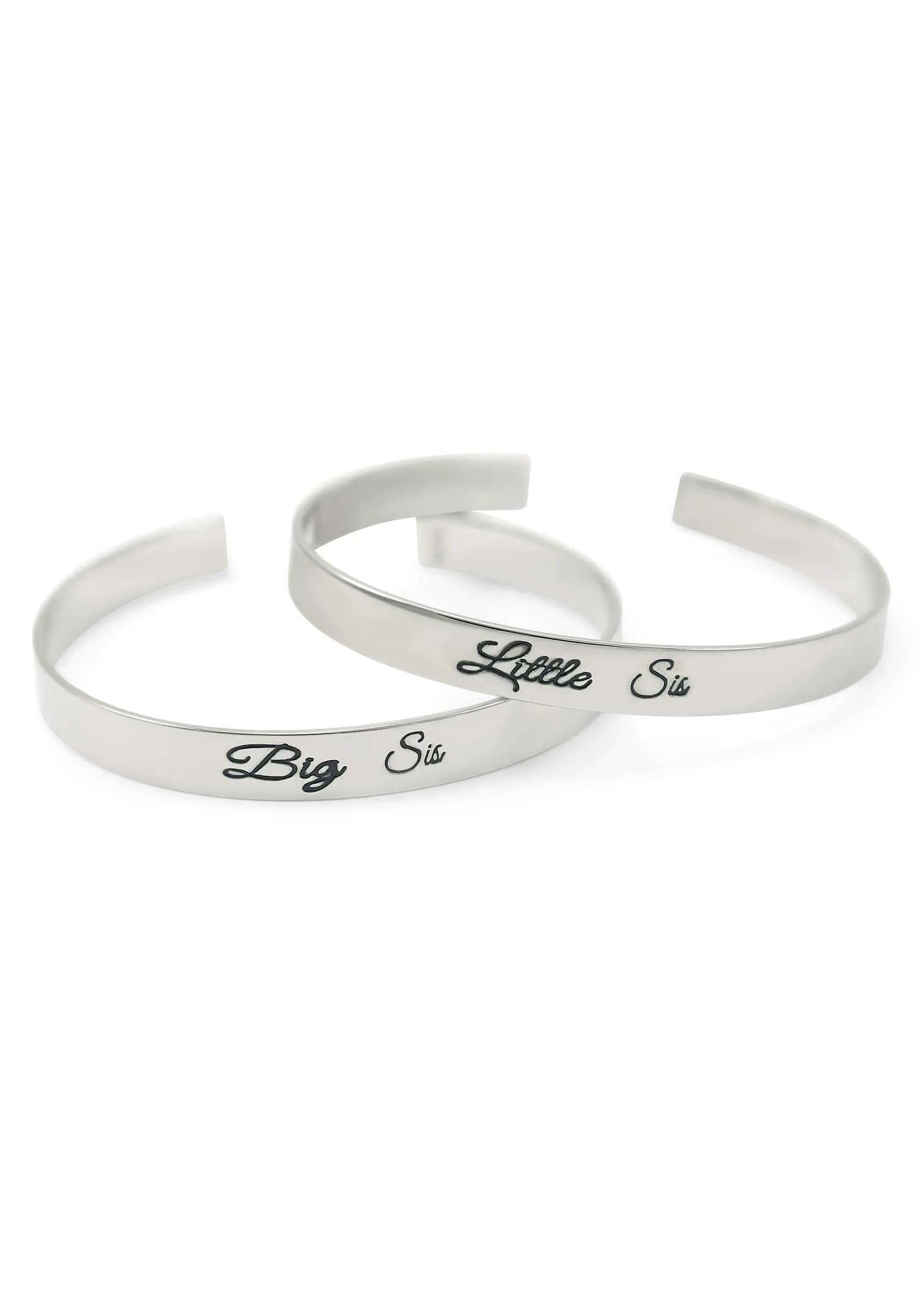 Big Sis Bangle Cuff Bracelet (silver)