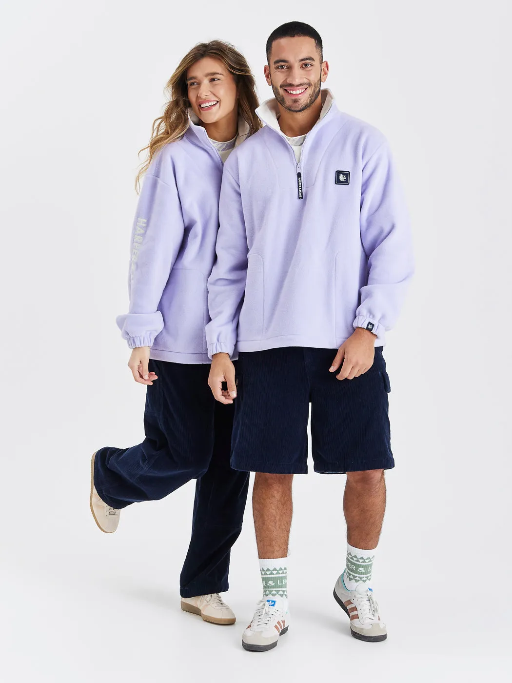 Birch 1/4 Zip Fleece Pale Lavender