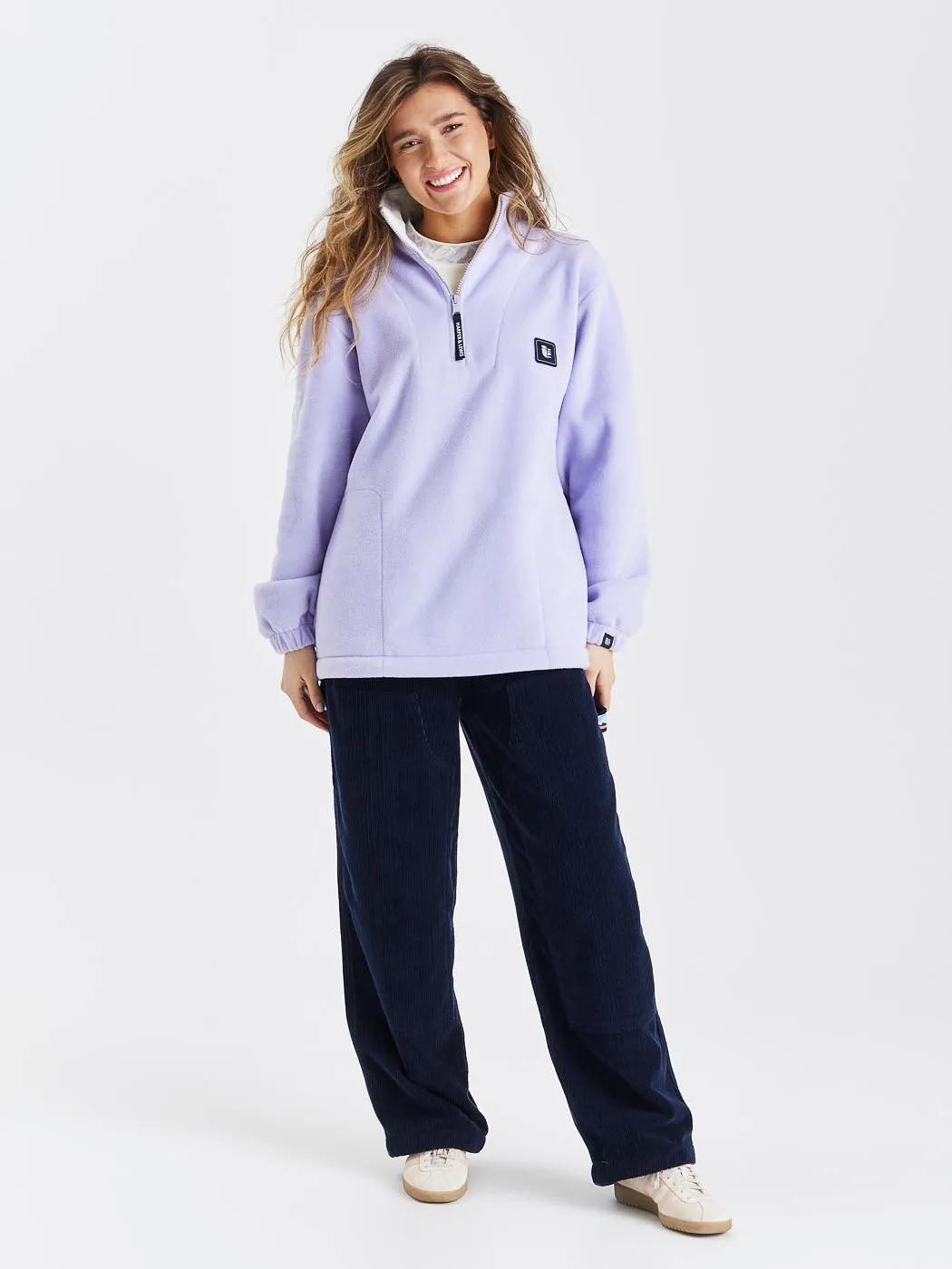 Birch 1/4 Zip Fleece Pale Lavender