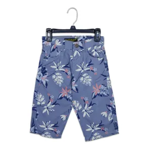 C1505 RAW C Leaf Shade Grey Cotton Shorts