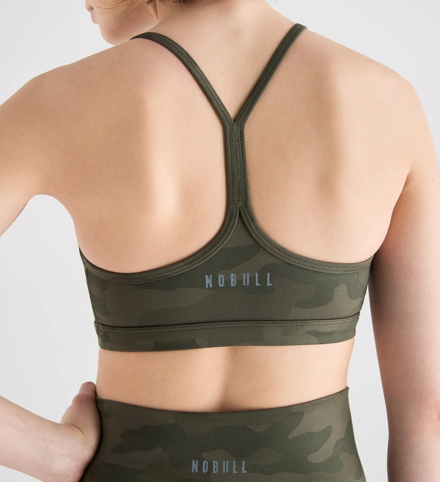 Camo Matte V-Neck Sports Bra