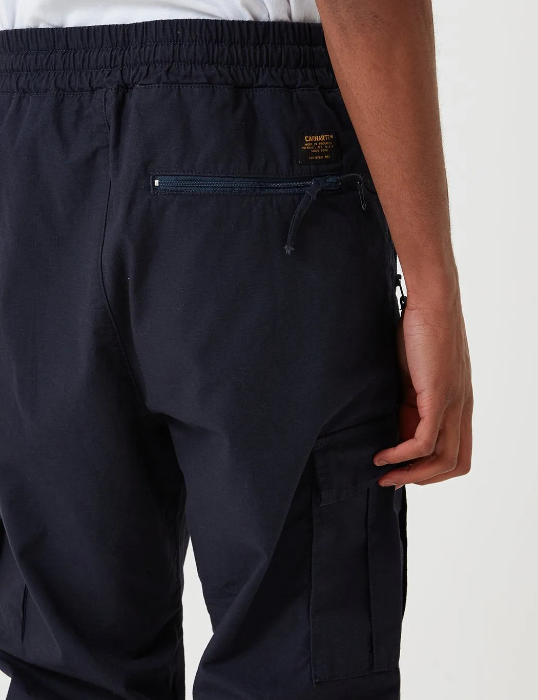 Carhartt-WIP Cargo Jogger Pants (Ripstop) - Dark Navy Blue Rinsed