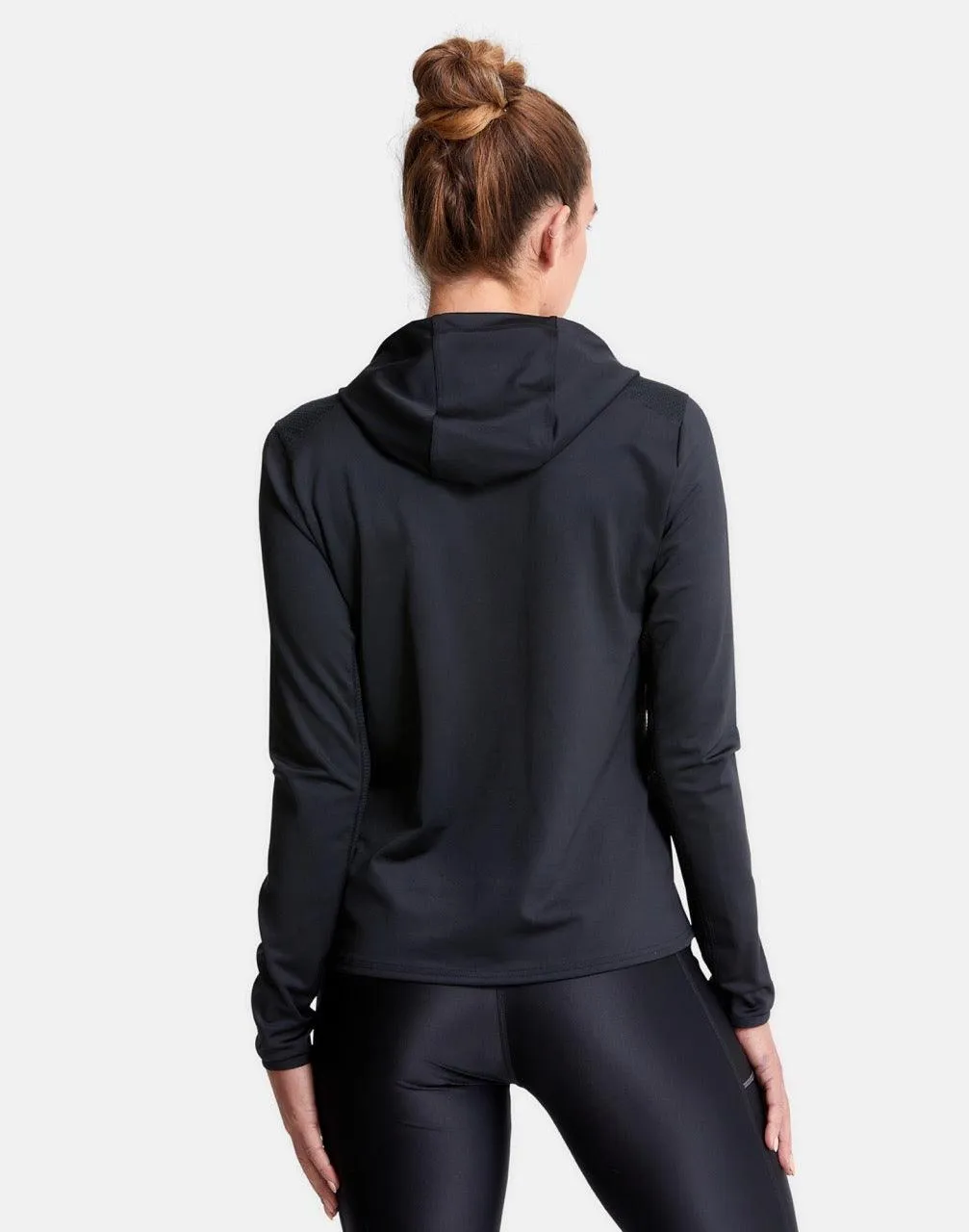 Celero Hooded Long Sleeve in Jet Black