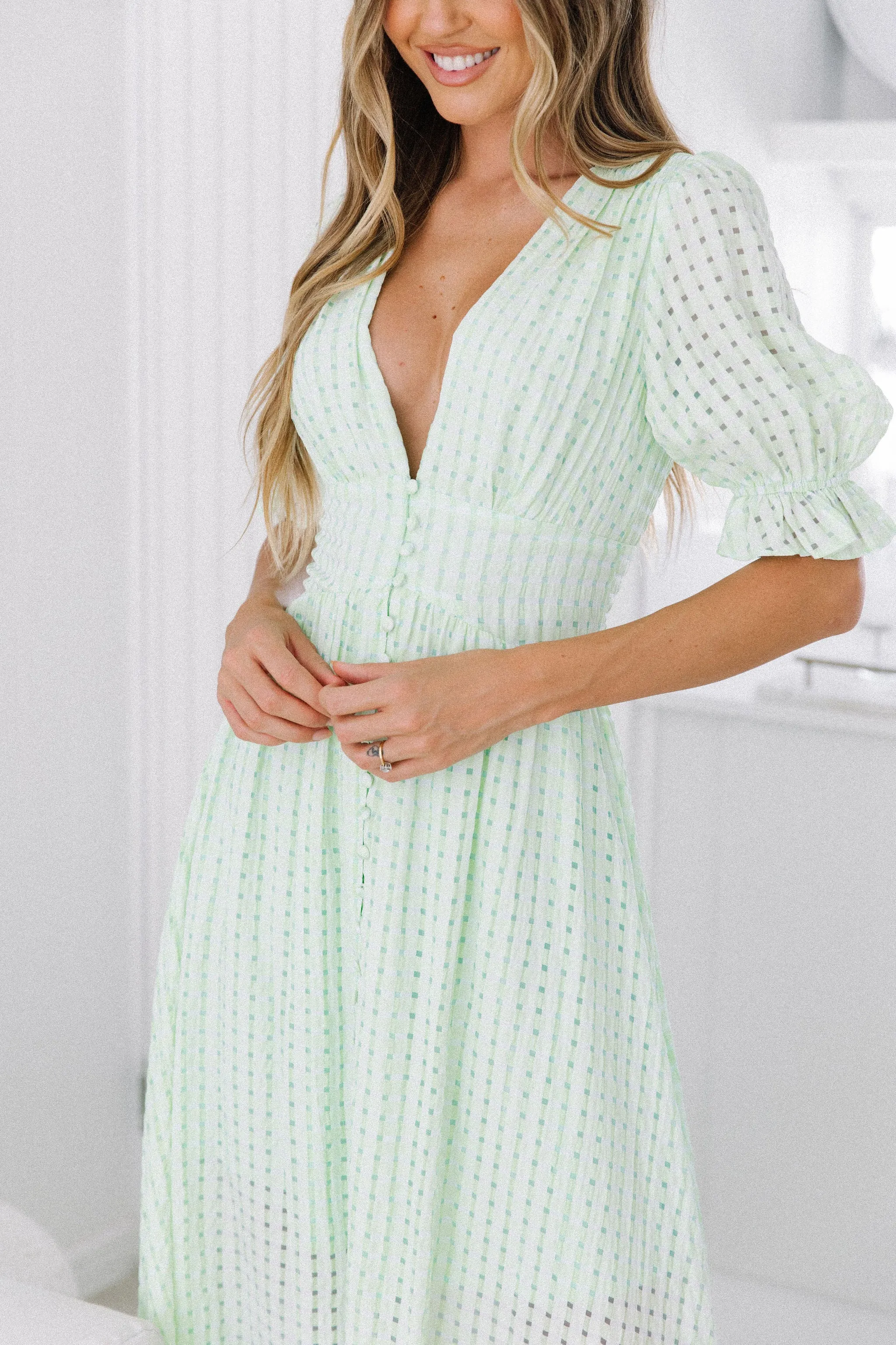 Corinne Dress - Mint