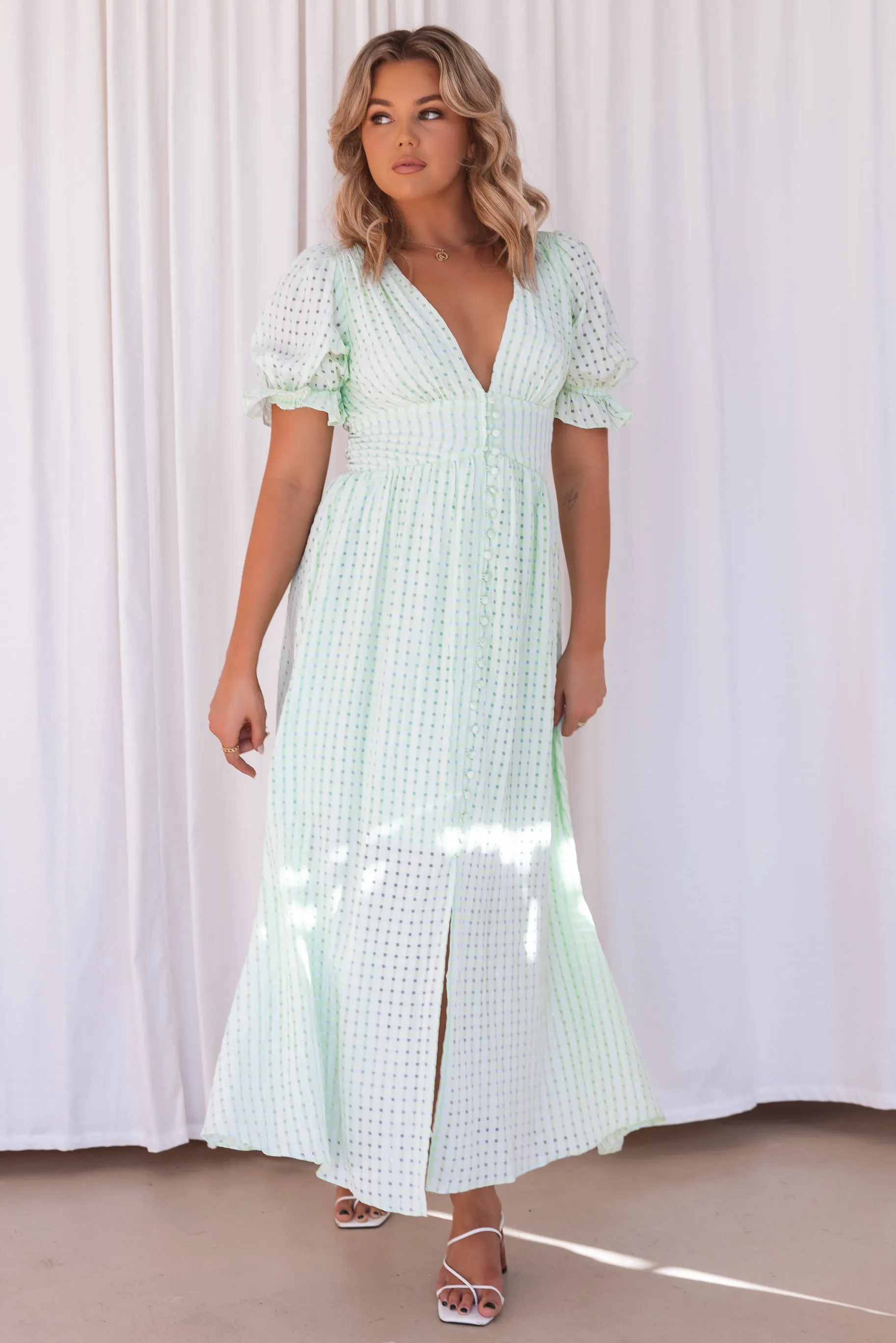 Corinne Dress - Mint