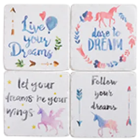 Drink Coaster Set - Resin - Dreams