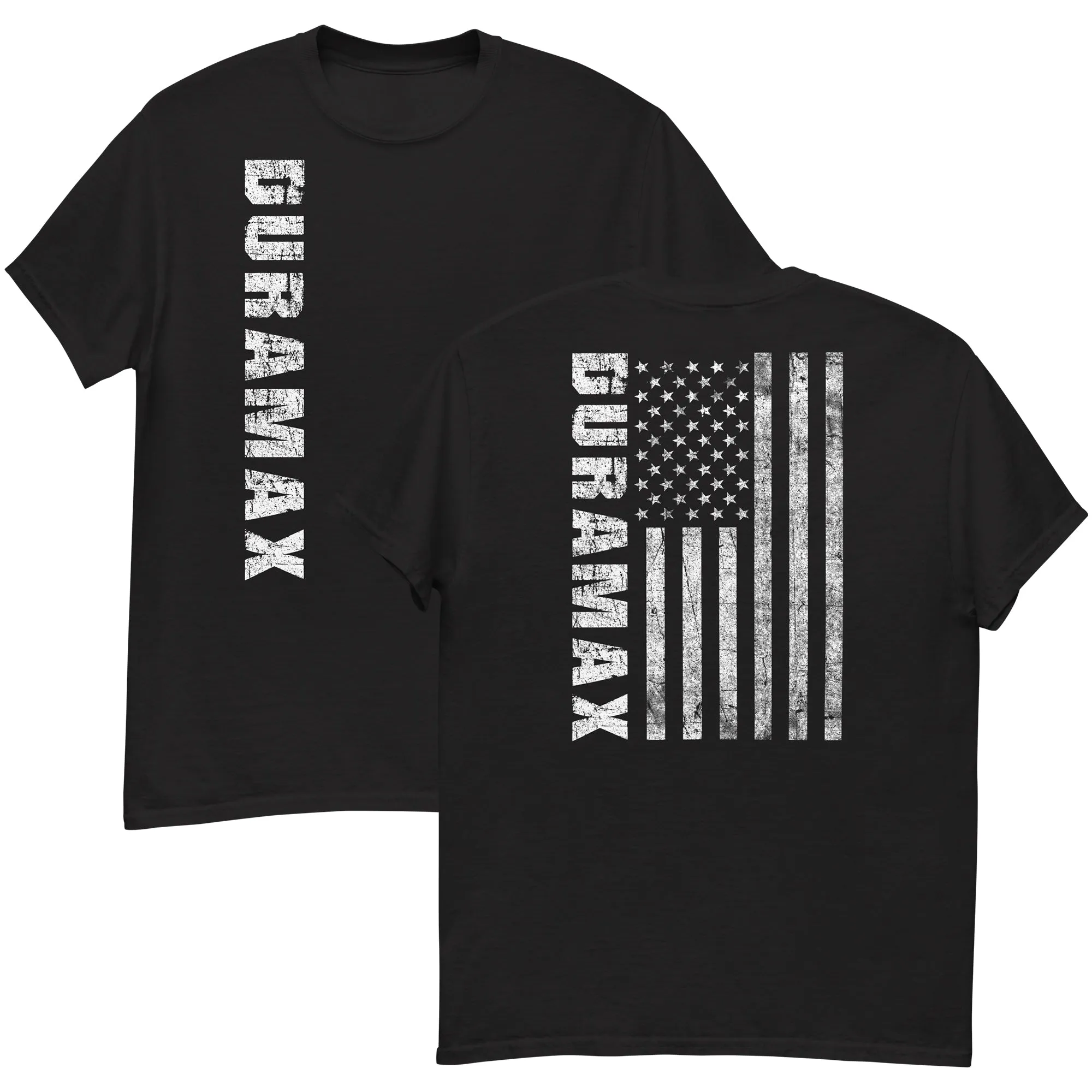 Duramax T-Shirt Distressed American Flag Design