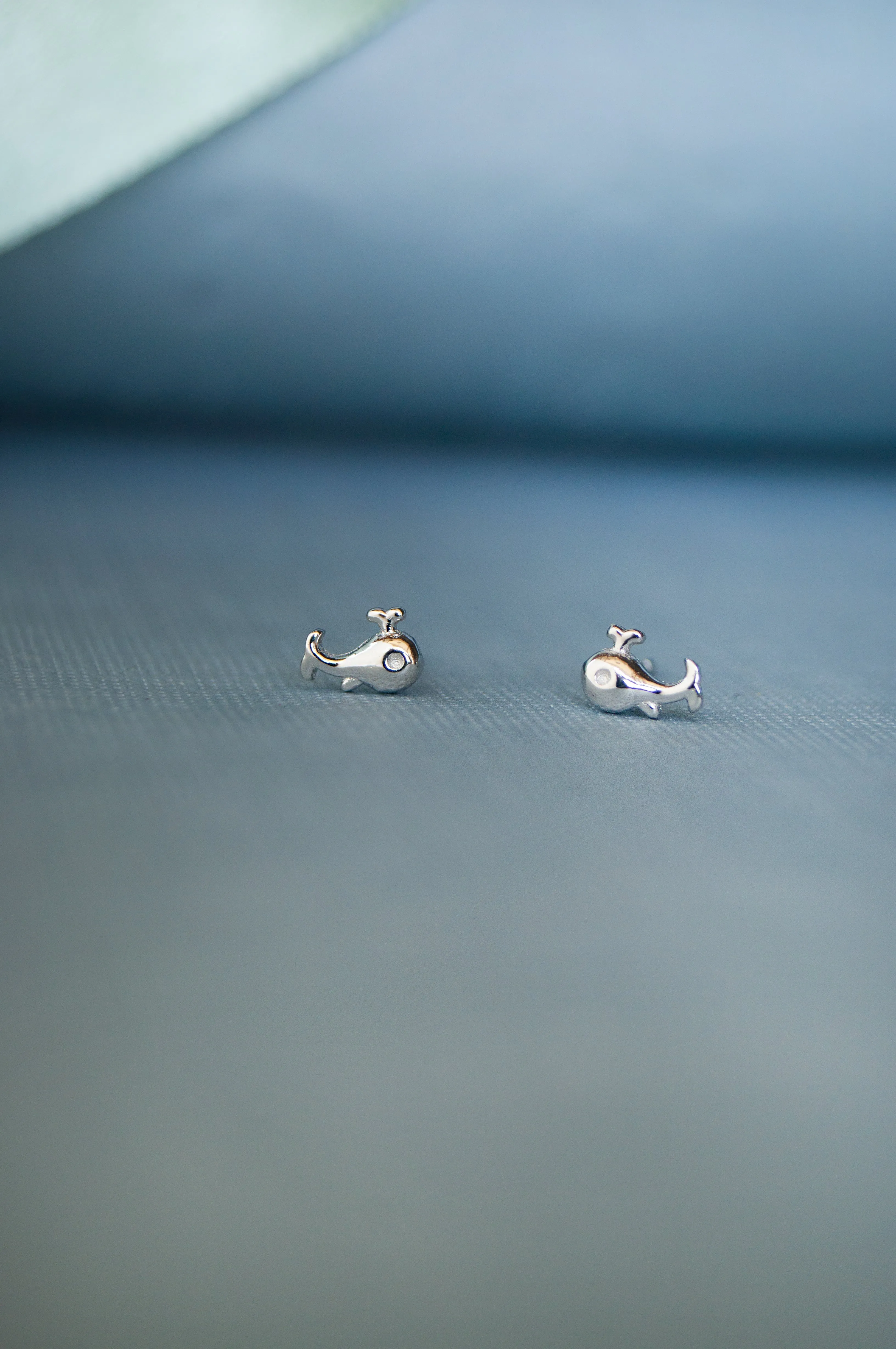 Fishy Gold Plated Mini Sterling Silver Stud Earrings