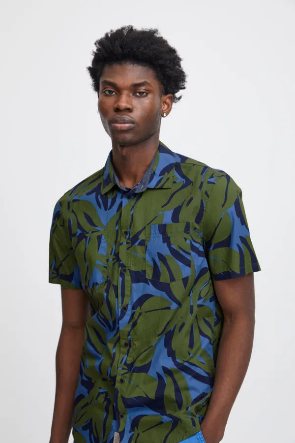 FOLIAGE PRINT SHORT SLEEVE SHIRT