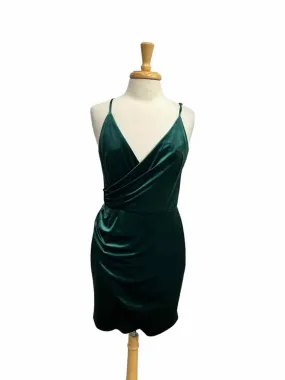 Gianni Bini Green VELVET Women Size 10 Dress