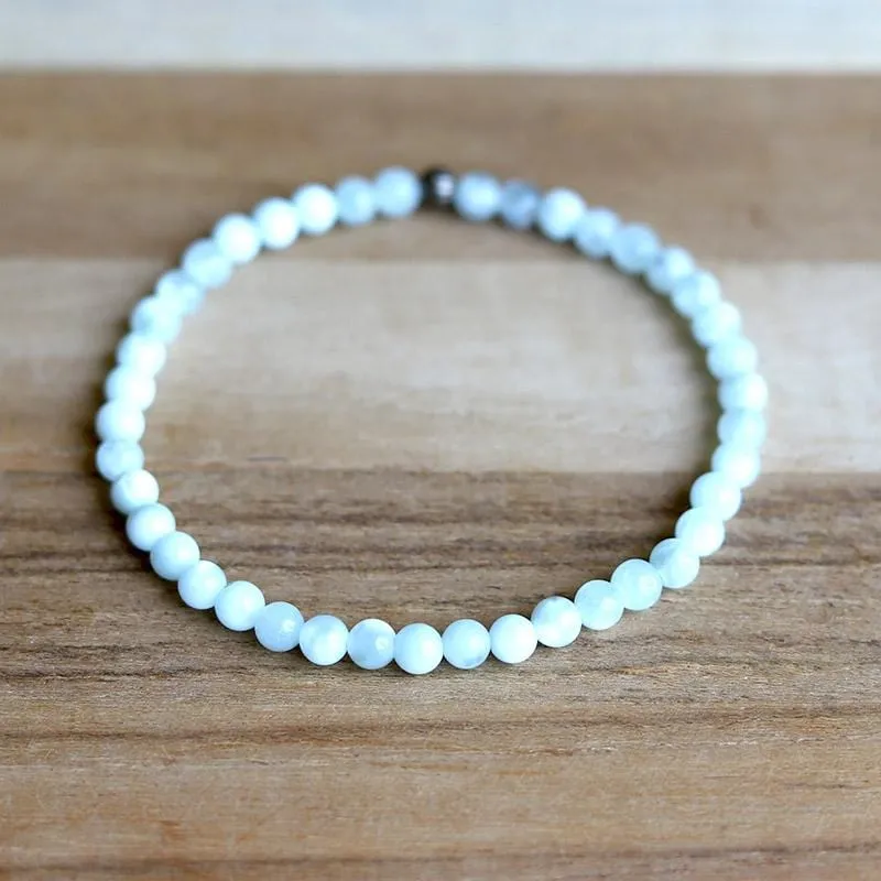 Green Moonstone Delicate Bracelet