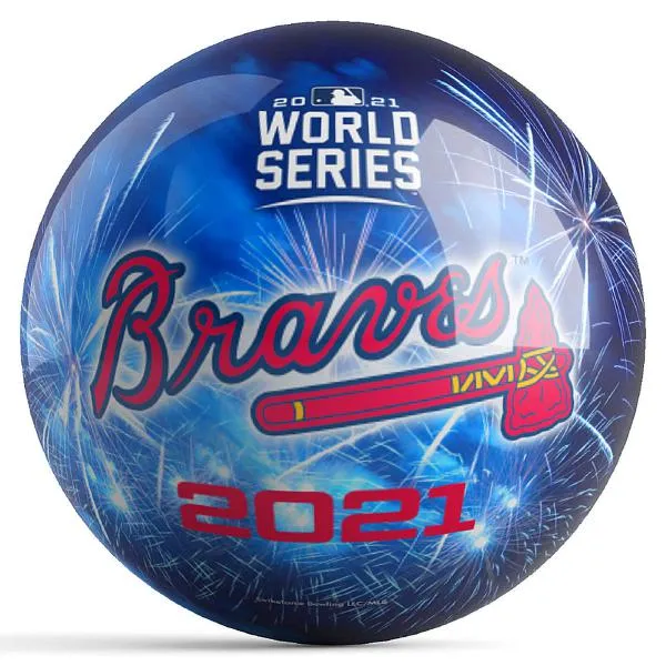 KR Strikeforce MLB Atlanta Braves Champ Fireworks 2021 Bowling Ball