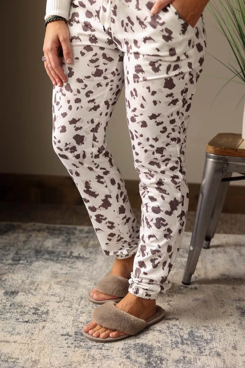 Leopard Long Sleeve Jogger Lounge Set