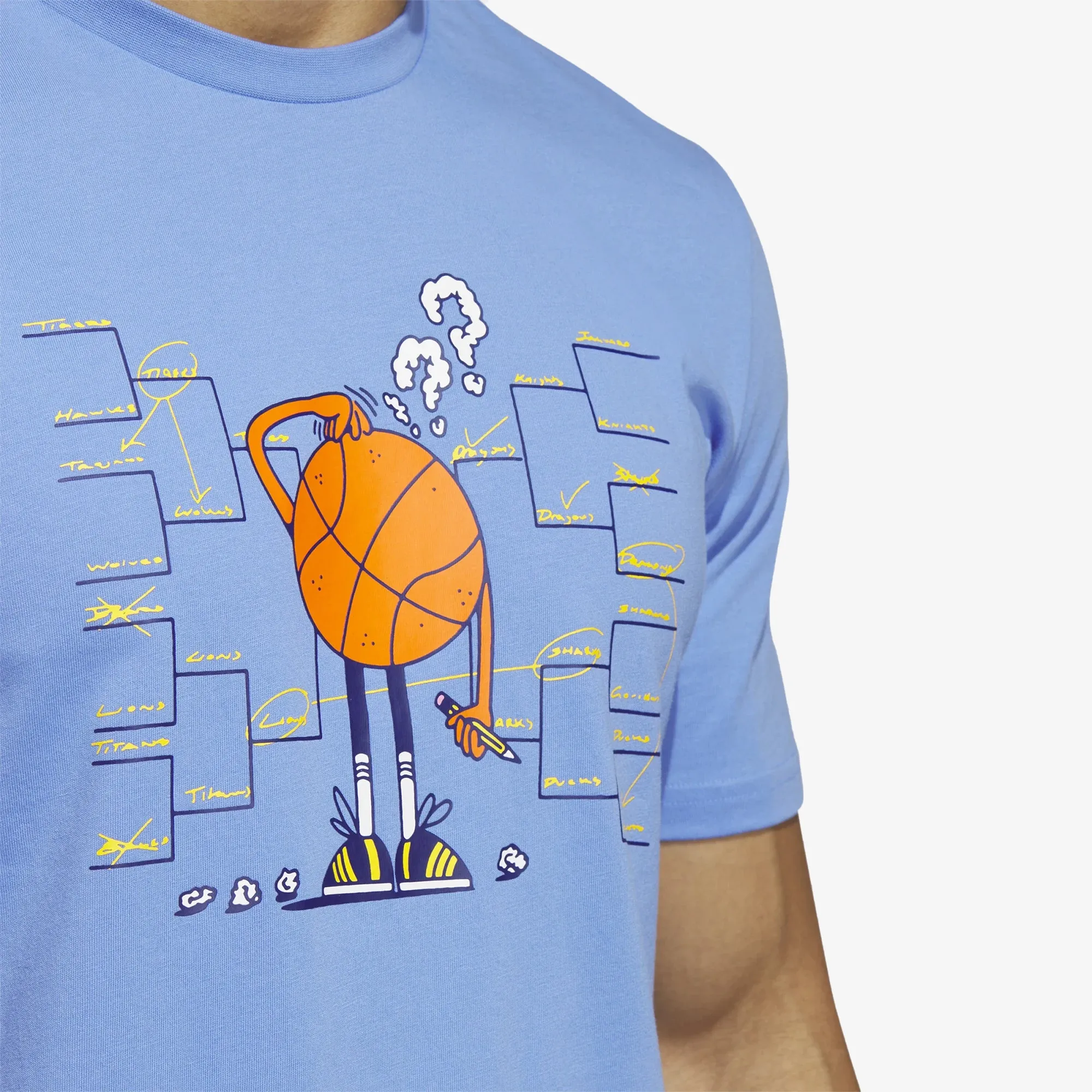 LIL STRIPE BRACKET GRAPHIC SHORT SLEEVE BASKETBALL TEE 'BLUE FUSION'