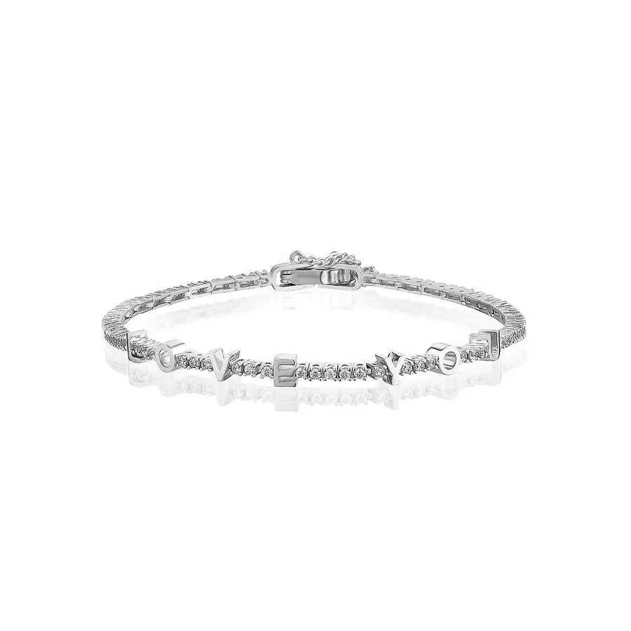 LOVE U TENNIS BRACELET