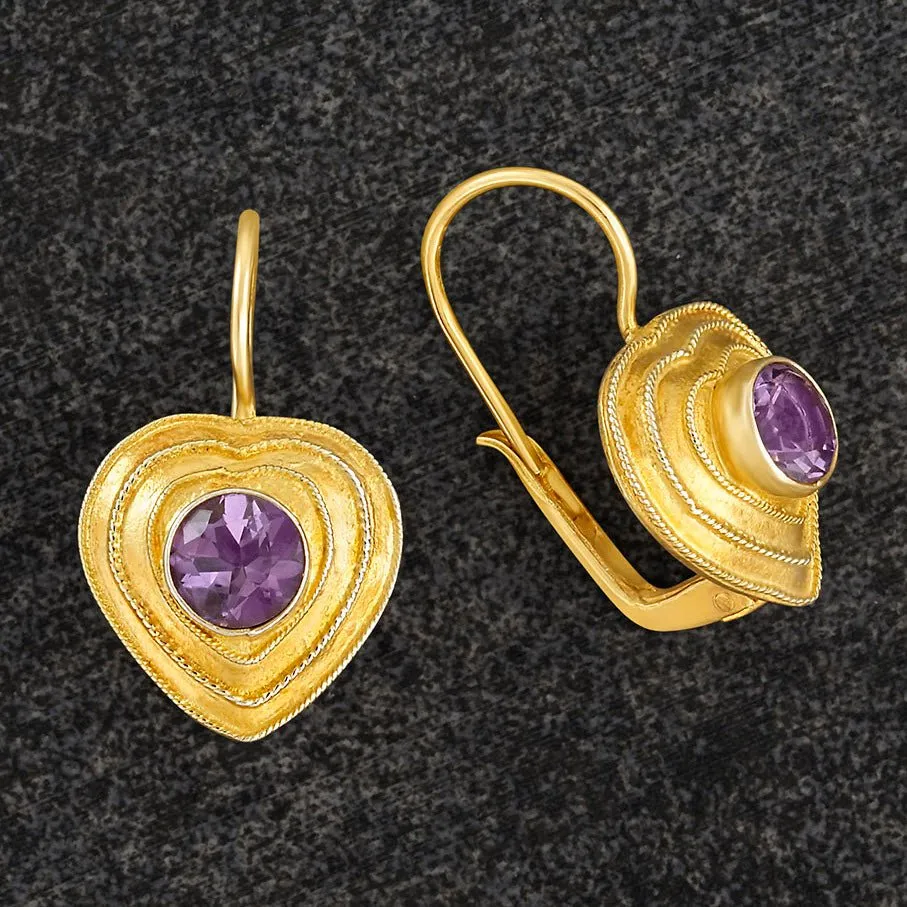 Lucy Lovelace Amethyst Earrings