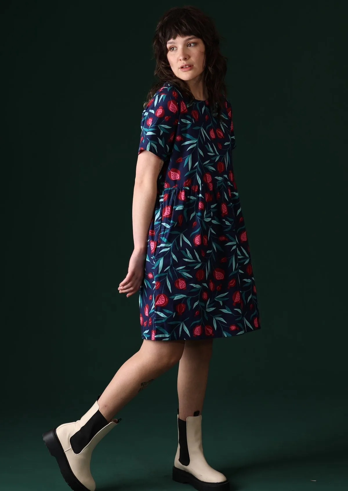 Mabel Dress Pomegranate