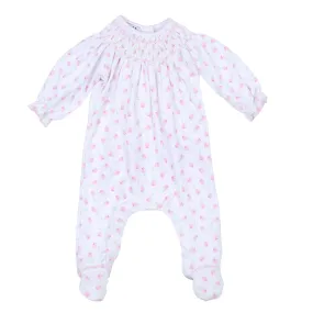 Magnolia Baby - Smocked Footie - Tessa's Classic Floral