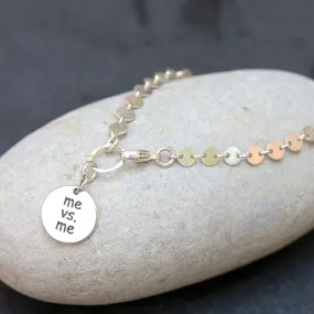 Me vs Me - Sterling Silver Empowerment Bracelet