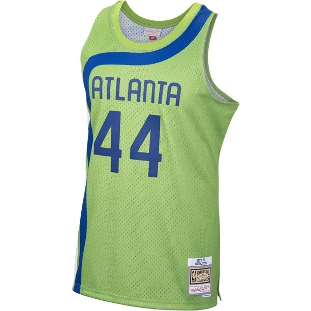 Men's Atlanta Hawks Green Pistol Pete Maravich Mitchell & Ness 1970-71 Hardwood Classics Swingman Jersey