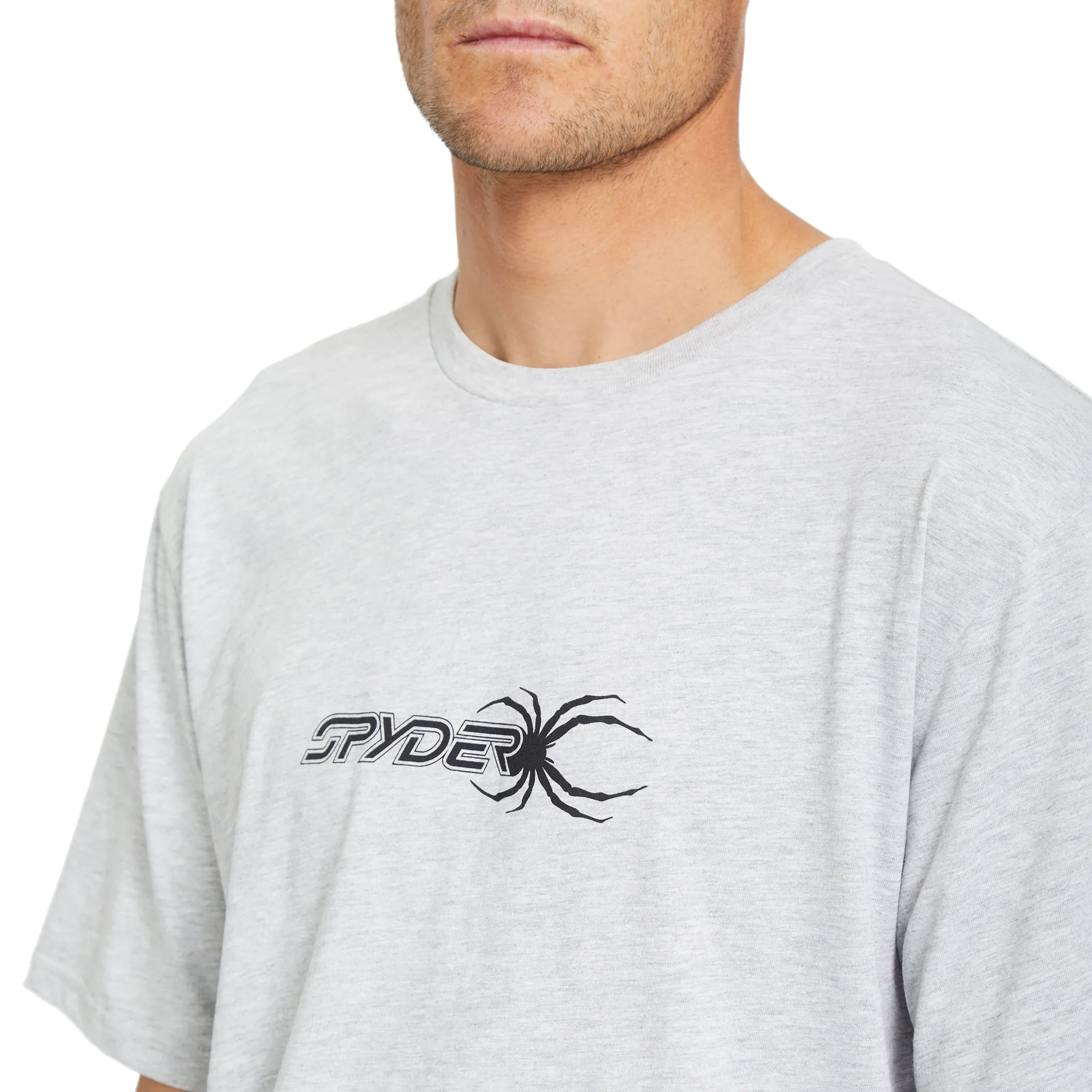 Mens Bug & Wordmark Blanks Tee - Heather Grey