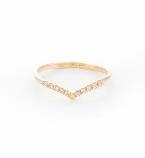 Mini Beak Diamond Ring