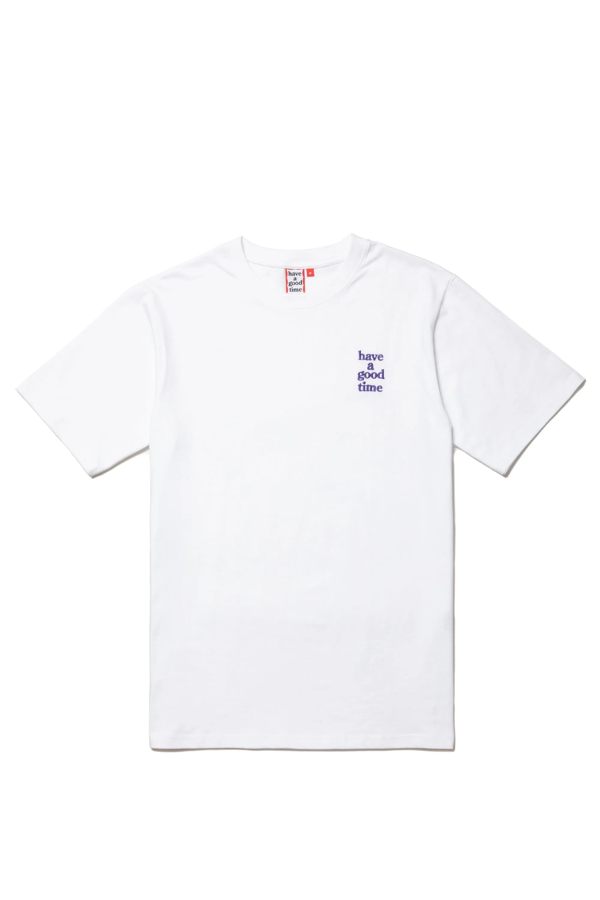 MINI LOGO EMBROIDERED S/S TEE WHITE/PURPLE