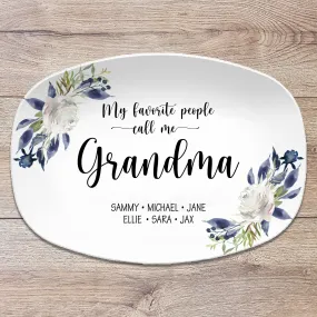 My Favorite People Personalized Platter