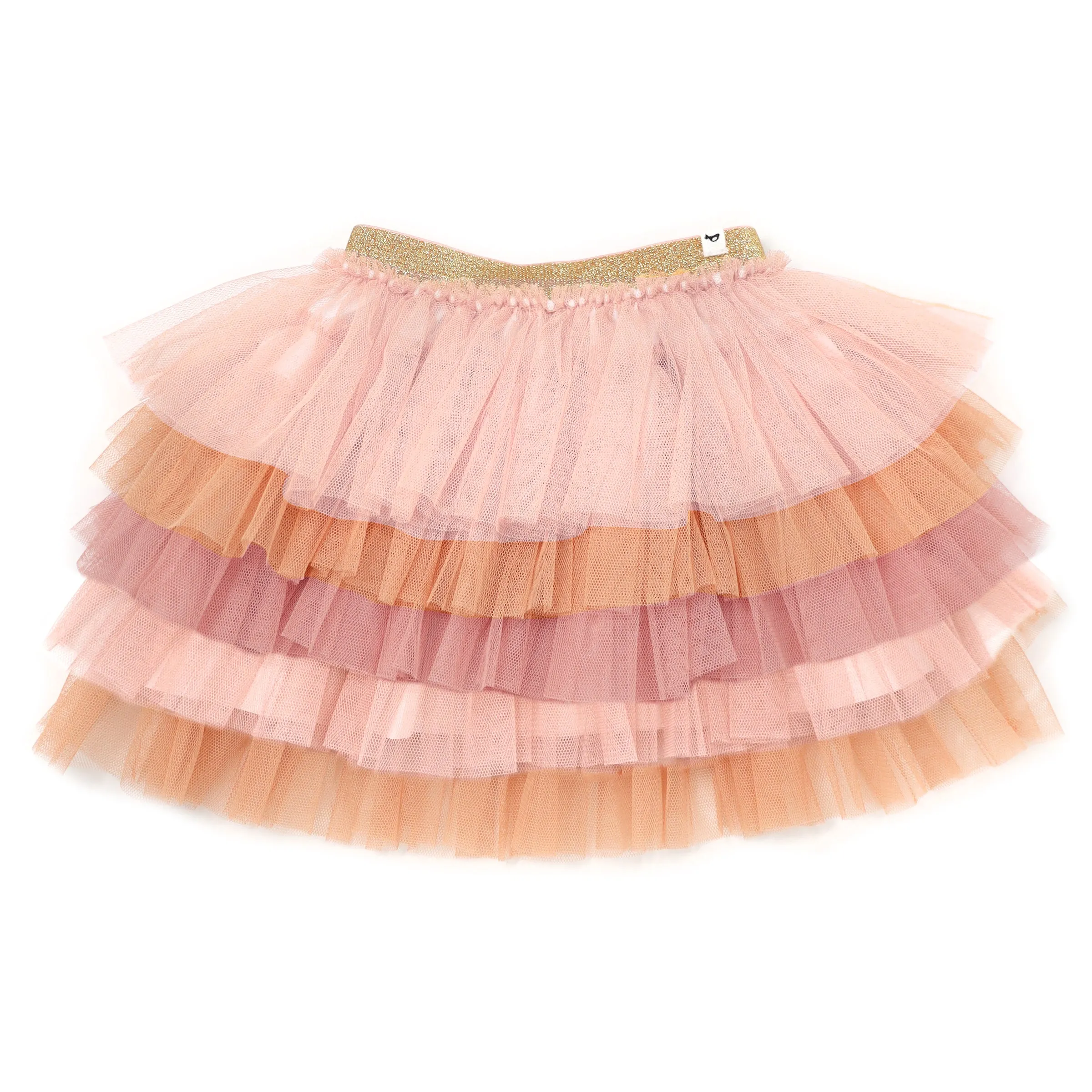 oh baby! Gold Band Layered Frill Tutu Skirt - Multi