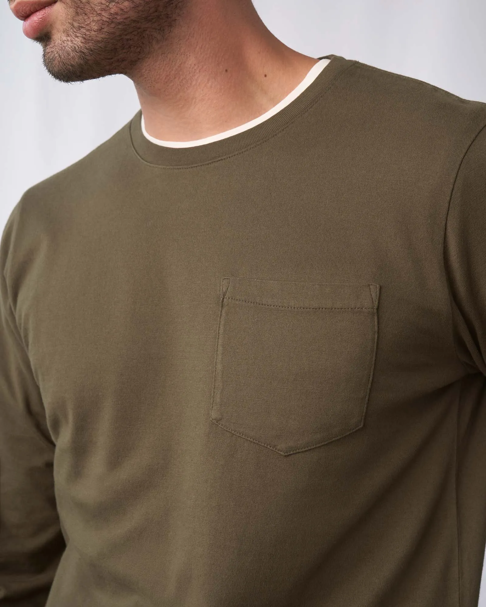 Organic Long-Sleeve Pocket Tee