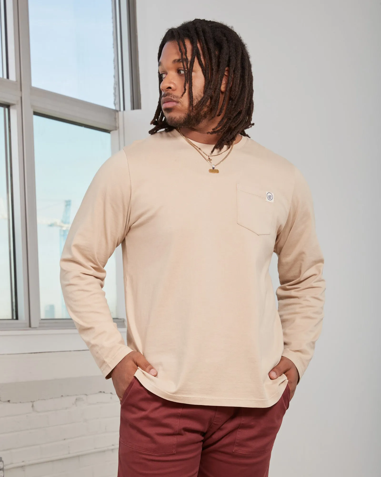 Organic Long-Sleeve Pocket Tee