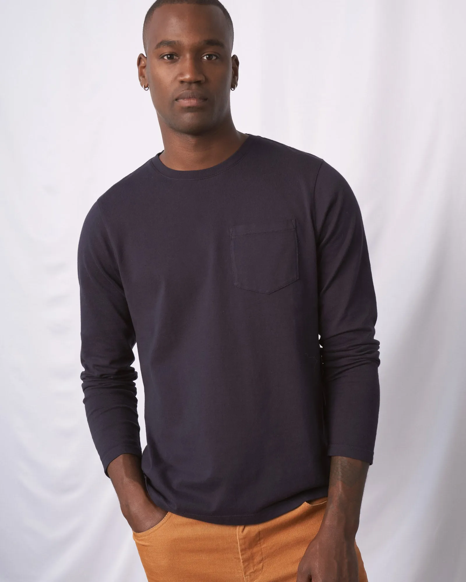 Organic Long-Sleeve Pocket Tee