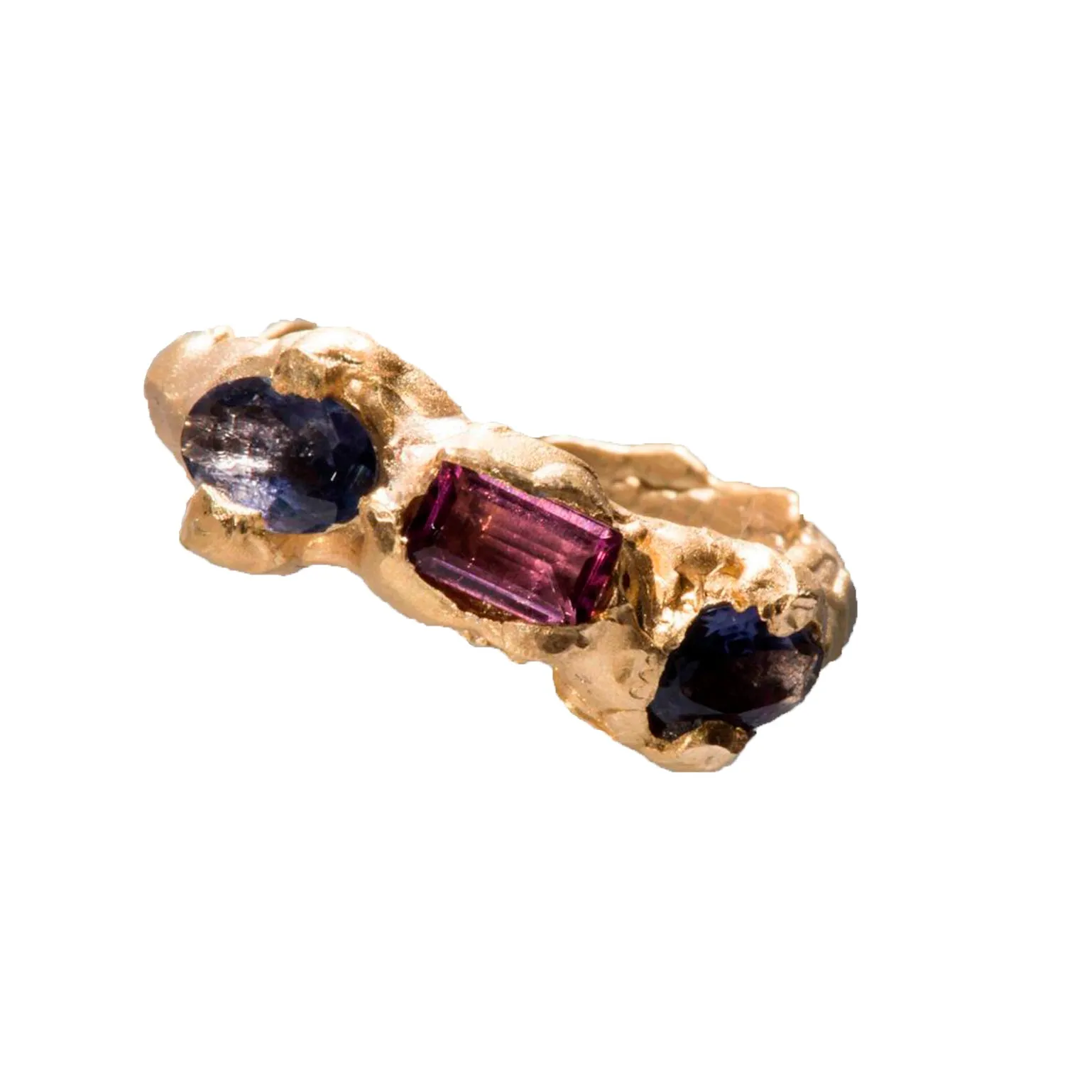 Orion Rubellite and Amethysts Ring