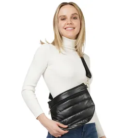 Puffer Half Moon Crossbody Bag