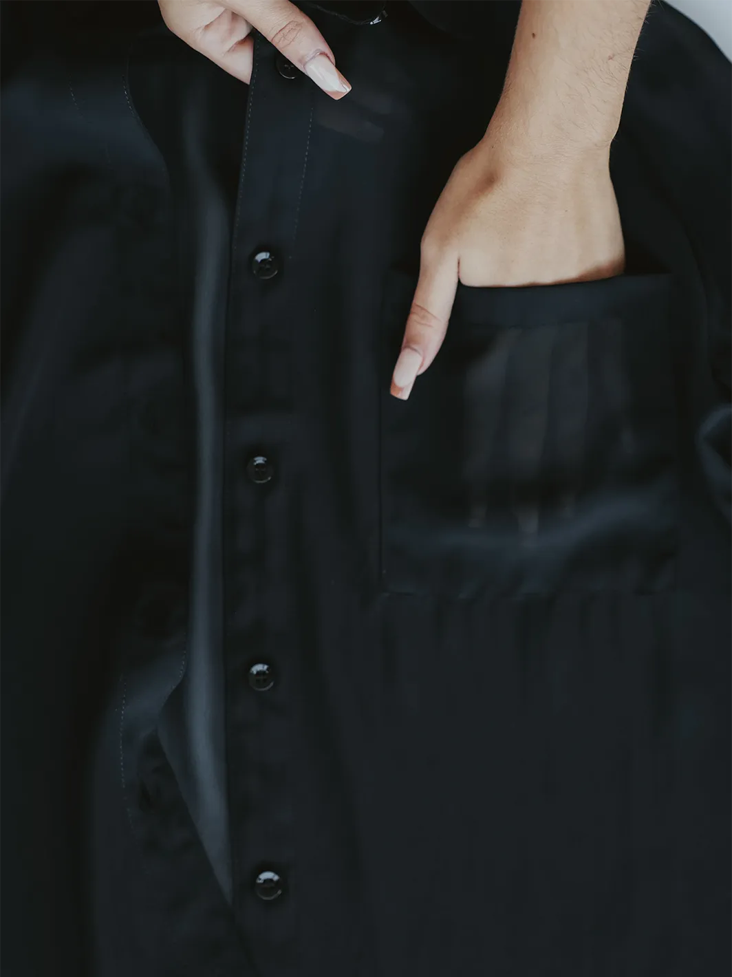 Sheer Long Sleeve Button Up