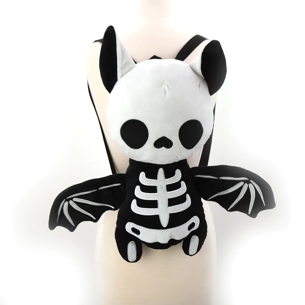 Skeleton Bat Plush Backpack