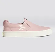 SLIP ON Rose Canvas Ivory Logo Sneaker Women