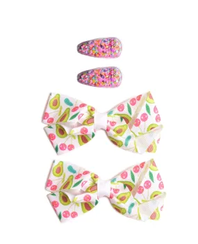 Sweet Avocado Bow Set