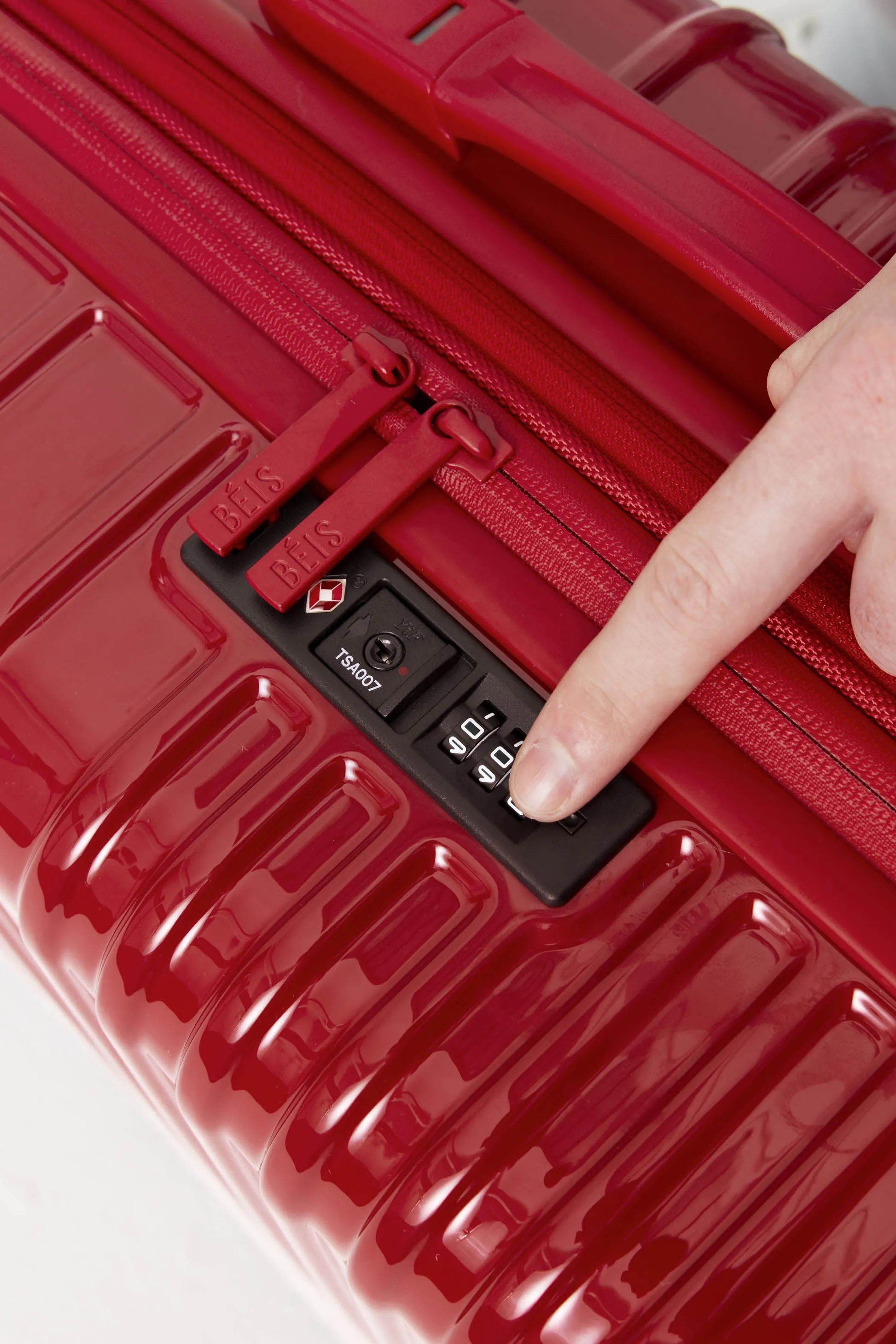 The Carry-On Roller in Text Me Red