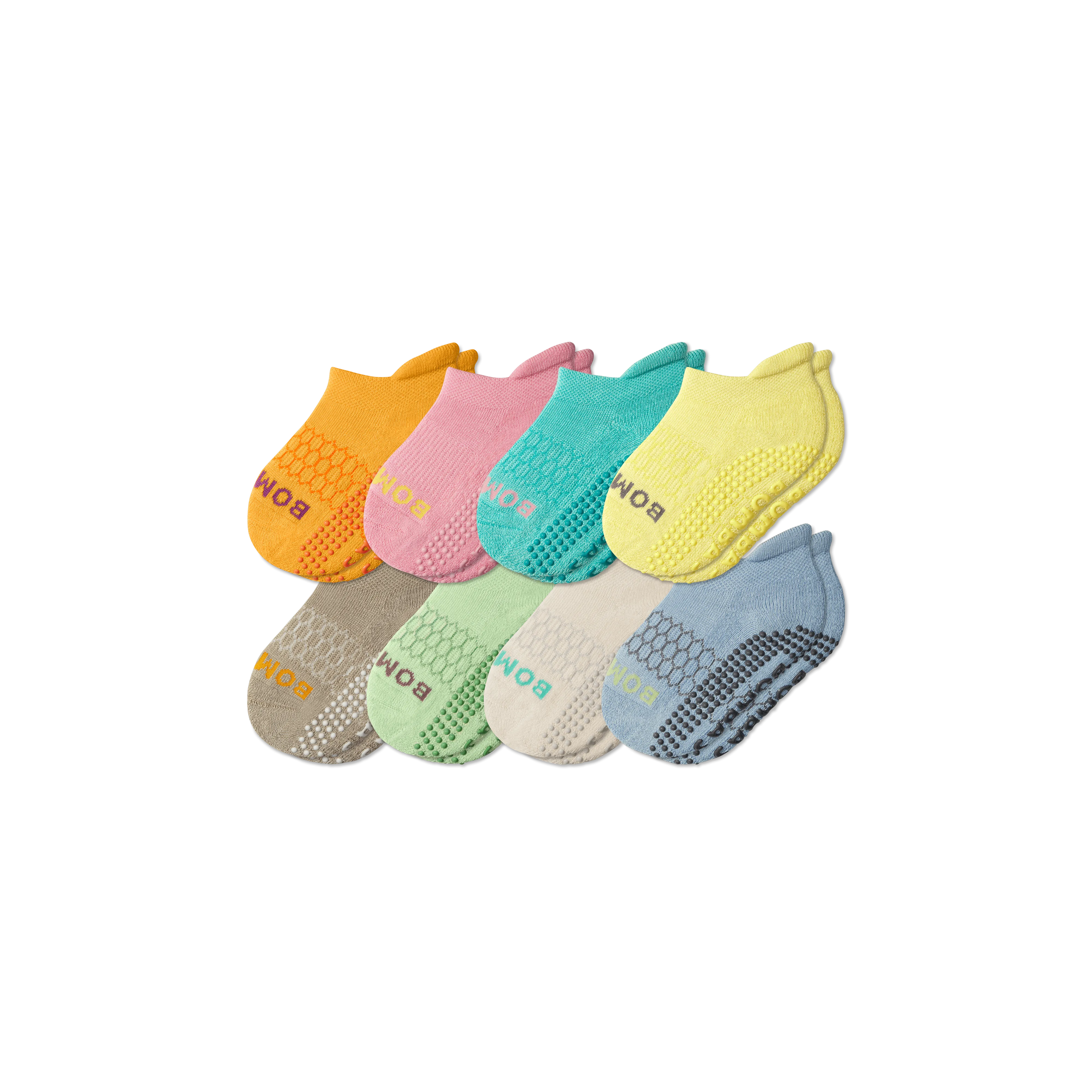 Toddler Gripper Ankle Sock 8-Pack