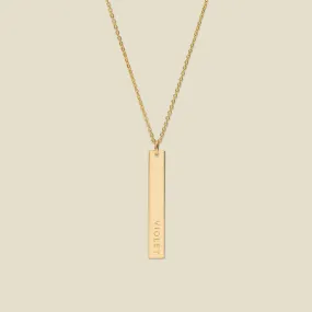 Vertical Bar Necklace